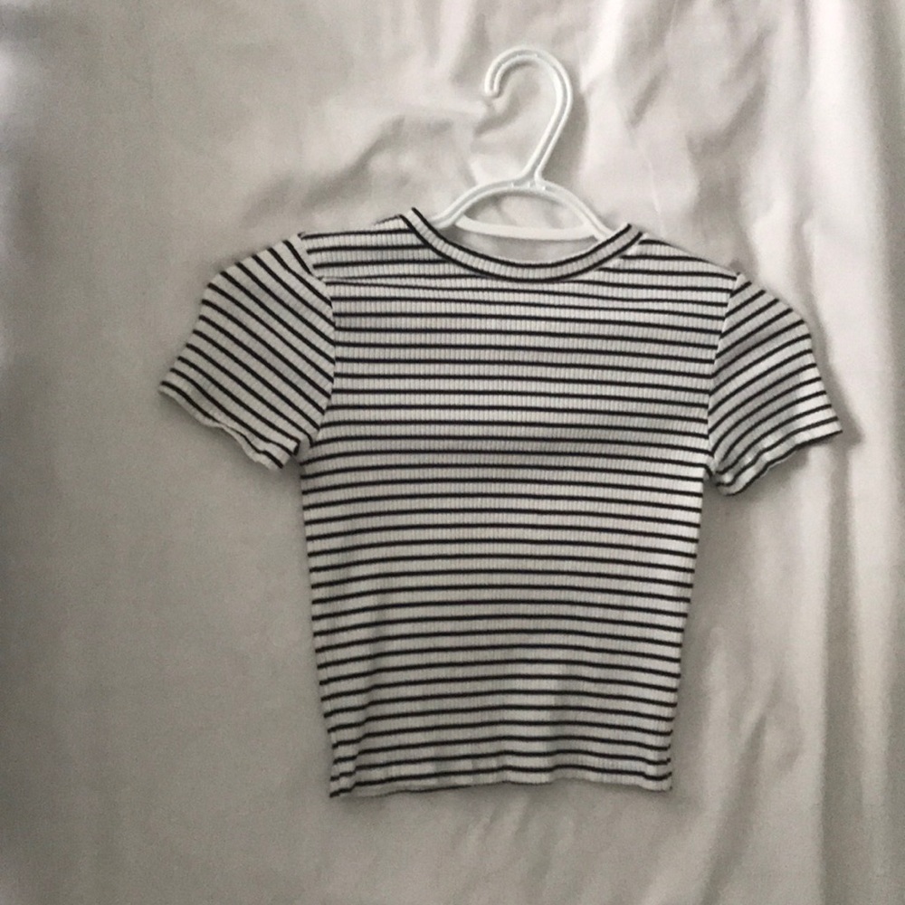 Black and white striped shirt